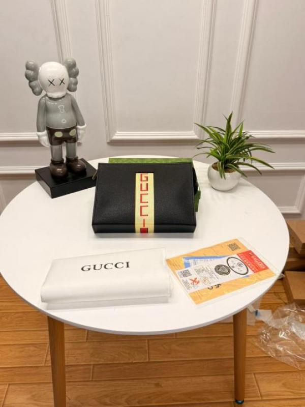 Gucc_i Stripe Logo Unisex Messenger Pouch with Ogbox Etc