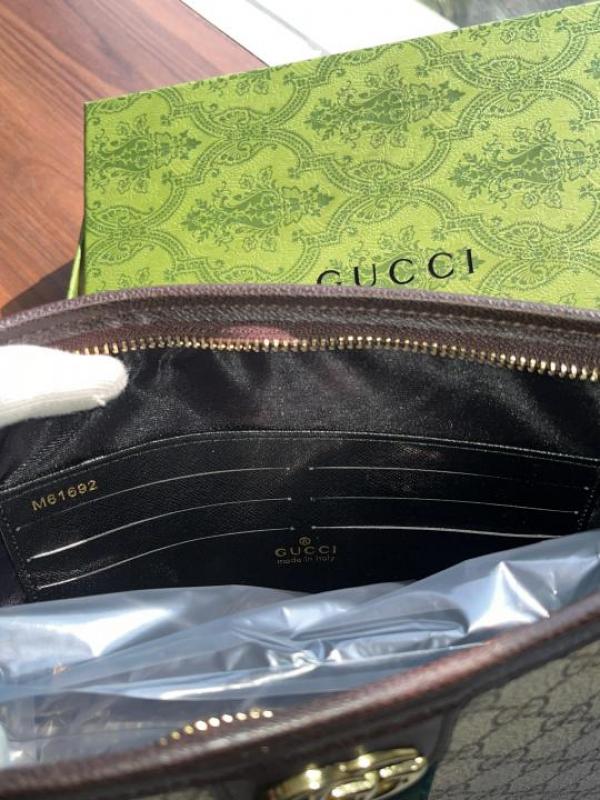 GUCC_I OPHIDIA BROWN UNISEX MESSENGER POUCH WITH OGBOX ETC