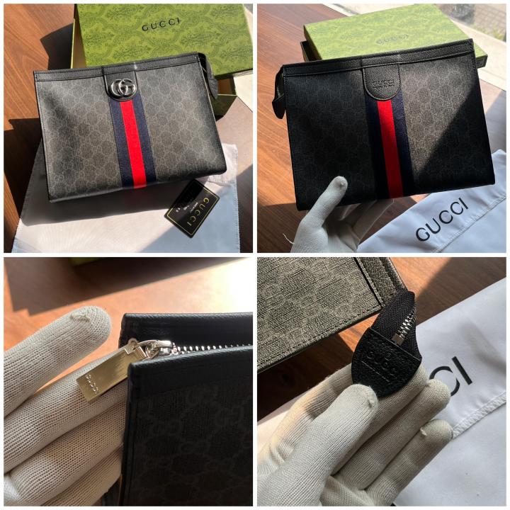 GUCC_I OPHIDIA BLACK UNISEX MESSENGER POUCH WITH OGBOX ETC