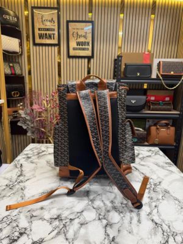 Goyar_d cisalpin backpack premium quality in ian pattern (brown)