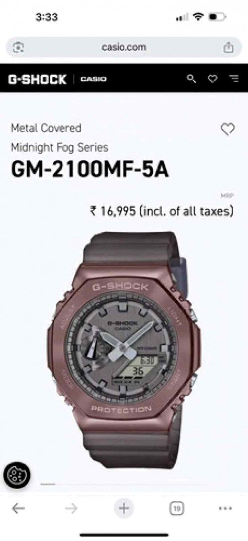 G SHOCK GA 2100 Rose brown