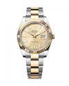 rollex_date just to tone gold