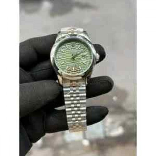 rollex_date just SILVER GREEN