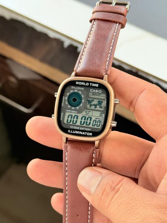 Casio World Time Leather