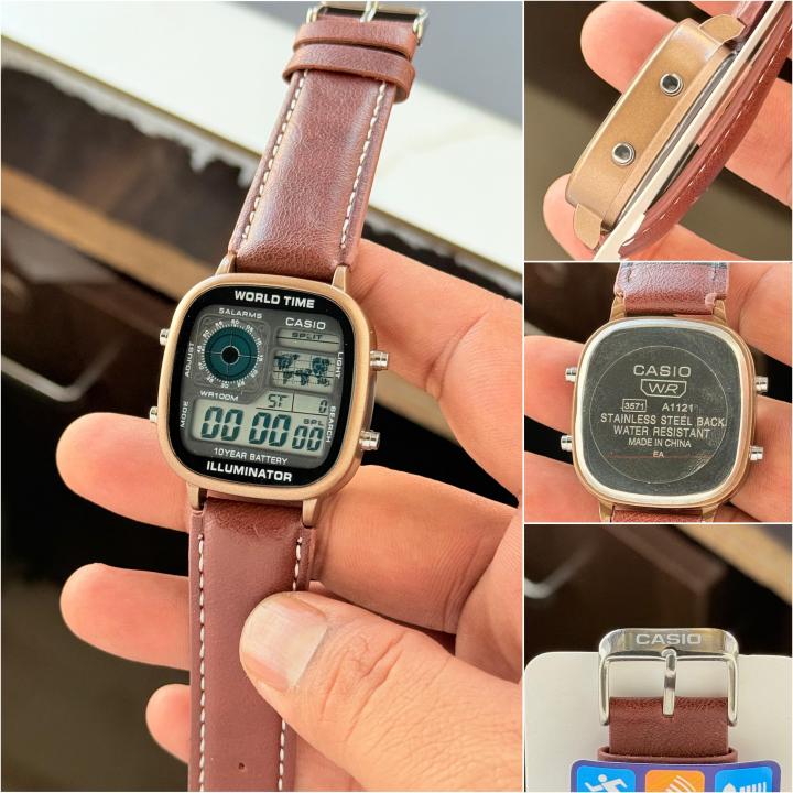 Casio World Time Leather