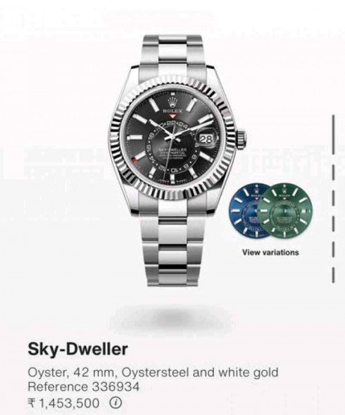 ROLLEX_SKY DWELLER SILVER BLACK