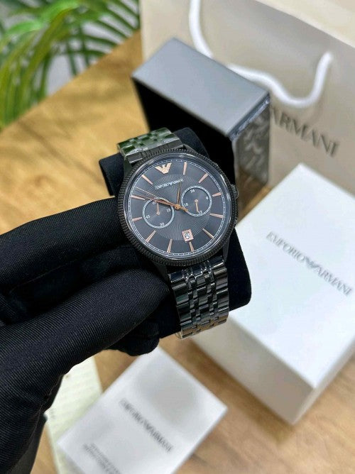 EMPORIO_ ARMA_ SEMI FORMAL COLLECTION IN BLACK COPPER