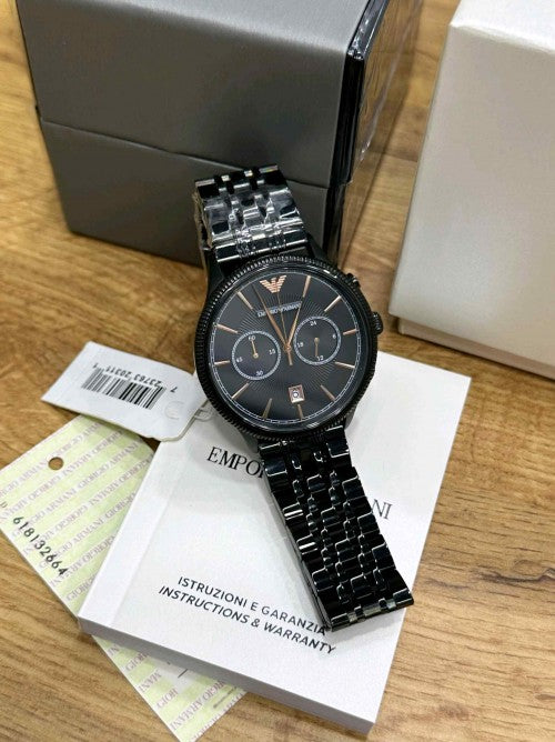 EMPORIO_ ARMA_ SEMI FORMAL COLLECTION IN BLACK COPPER