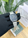 Casio vintage Oval silver black