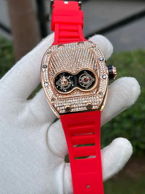 RICHARD_ MILLE_ RED FULL DIAMOND ICED 4F7