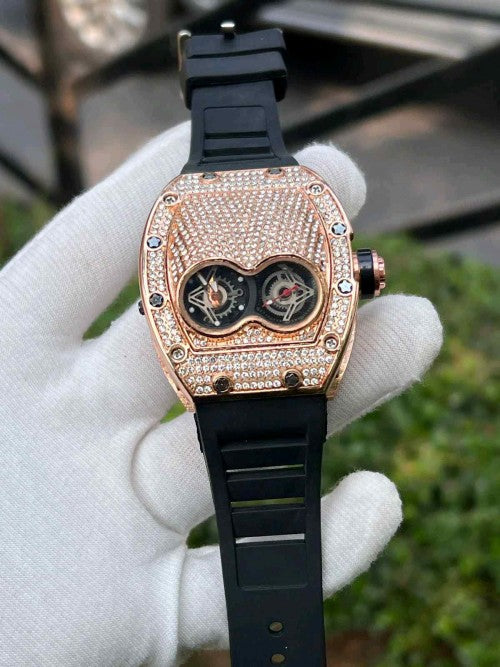 RICHARD_ MILLE_ BLACK FULL DIAMOND ICED 4F4