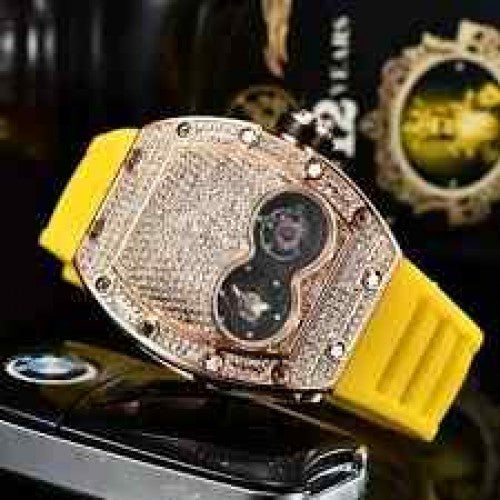 RICHARD_ MILLE_ YELLOW FULL DIAMOND ICED 4F3