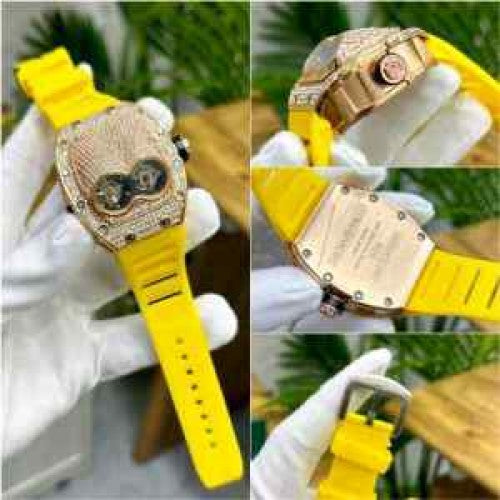 RICHARD_ MILLE_ YELLOW FULL DIAMOND ICED 4F3