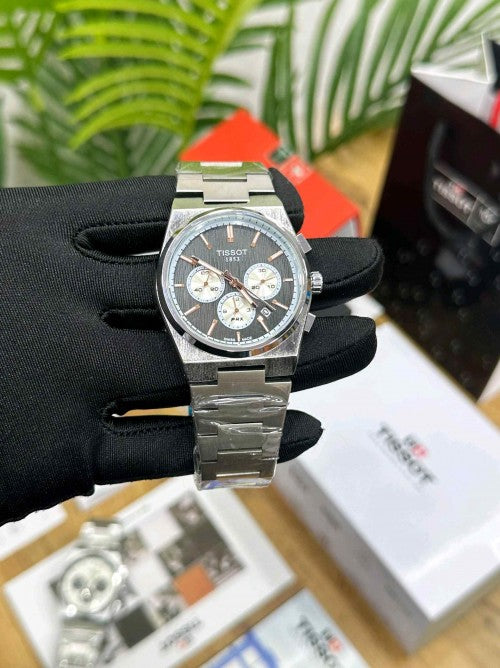 Tissot_prx super slim silver black