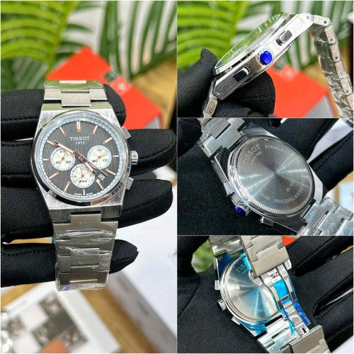 Tissot_prx super slim silver black