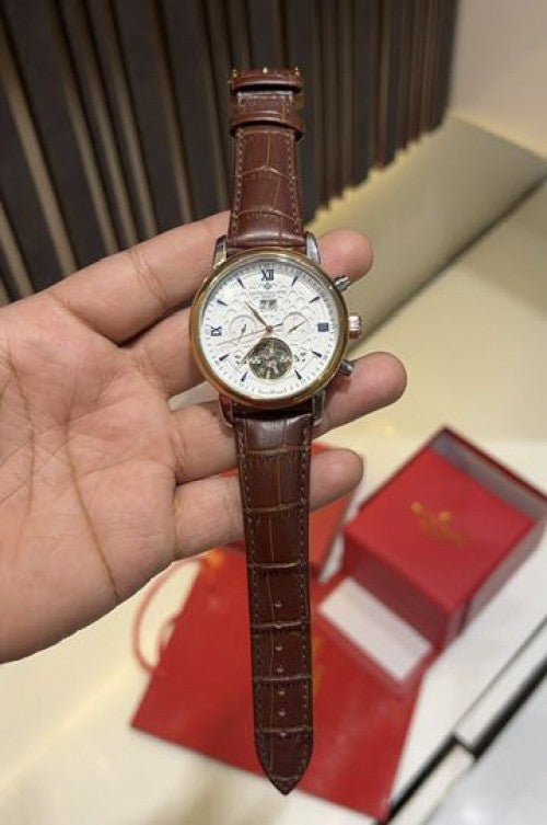 PATE LEATHER BELT AUTOMATIC WATCH