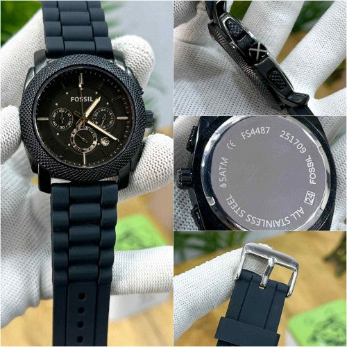 fossil_ fs 4487 black with premium japanese technology