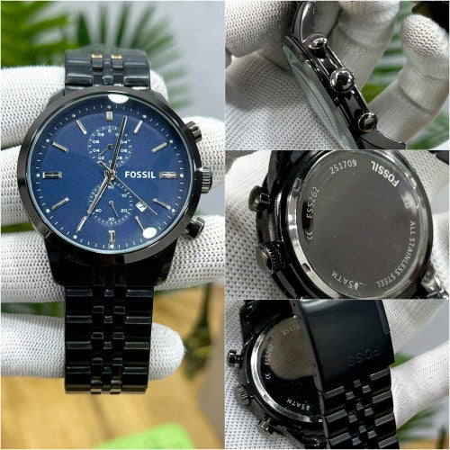 fossil_ fs 5262 chronograph Black blue
