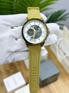 ARMA_EXCHANGE AUTOMATIC SKELETON STEEL FULL GOLD  WHITE