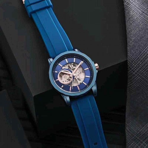 ARMA_EXCHANGE AUTOMATIC SKELETON STEEL FULL BLUE
