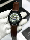 ARMA_EXCHANGE GOLD WITH SUN MOON DIAL AX1738 ALL BLACK