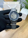 EMPORIO ARMA_ MECCANICO OPEN HEART SILVER BLACK