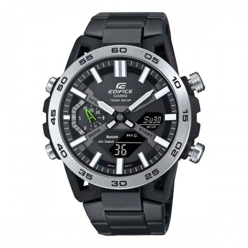 EDIFICE CASIO ECB 2000 BLACK GREY BEZEL