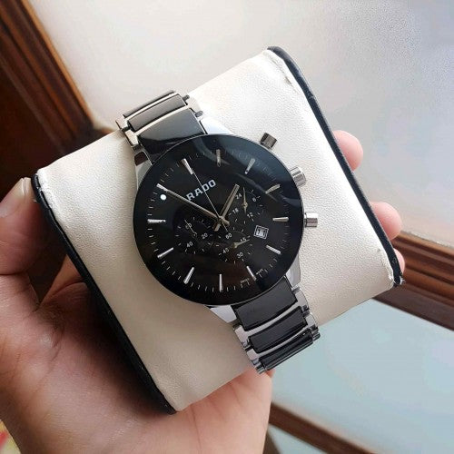 RADO_CENTRIX CHRONOGRAPH IN SILVER BLACK