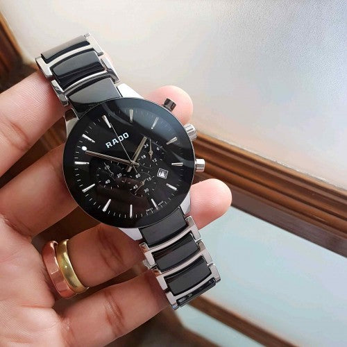 RADO_CENTRIX CHRONOGRAPH IN SILVER BLACK