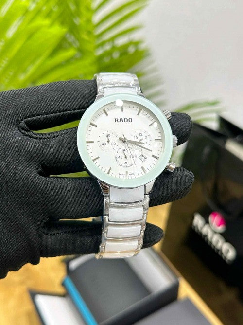 RADO_CENTRIX CHRONOGRAPH IN SILVER WHITE