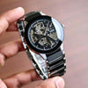 RADO_ CENTRIX AUTOMATIC OPEN HEART SILVER BLACK
