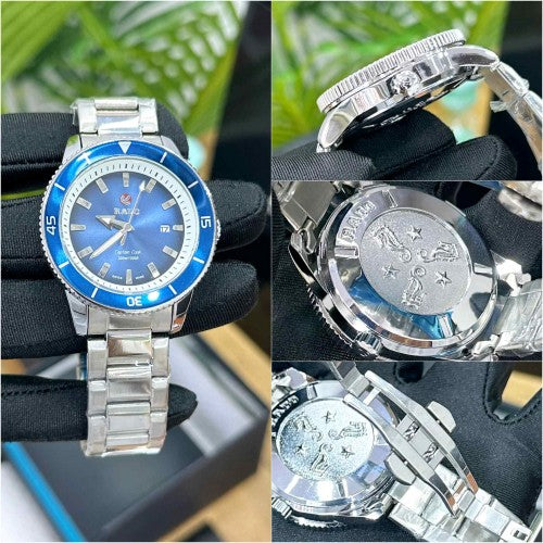 RADO_ CAPTAIN COOK SILVER BLUE