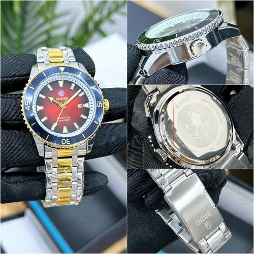 RADO_ CAPTAIN COOK TO TONE GOLD RED