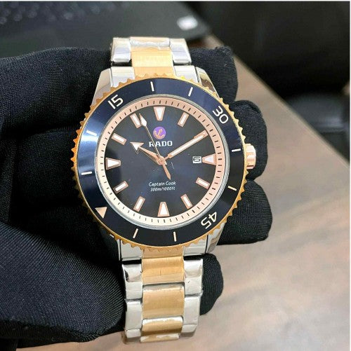 RADO_ CAPTAIN COOK TO TONE ROSE BLACK