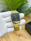rado_ square slim gold black