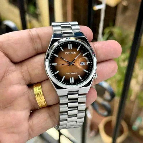 CITIZEN_ TSUYOSA SILVER  CHOCOLATE DIAL