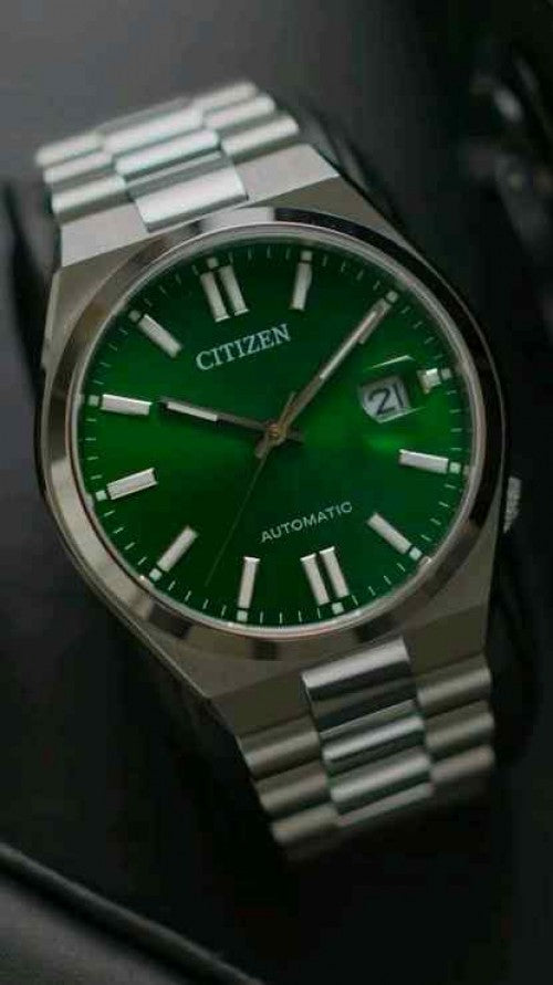 CITIZEN_ TSUYOSA SILVER  GREE DIAL