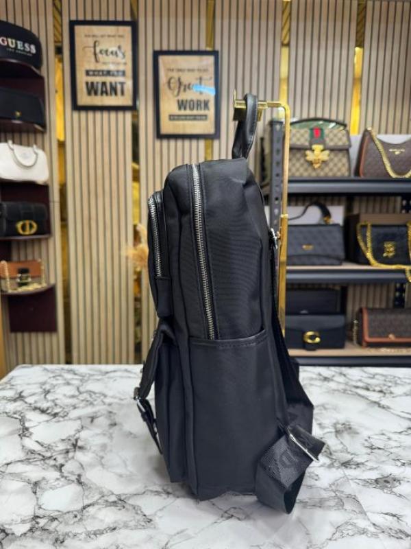 Prad_a Saffiano Re-Nylon Unisex Backpack (2022-Black)