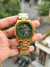 PATEK_ PHILIPPE_ AUTOMATIC OPEN HEART GOLD GREEN