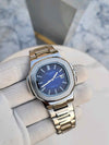 PATEK_ PHILLEPE_ QUARTZ SILVER BLUE