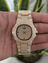PATEK_ PHILIPPE_FULL ICED DIAMOND full rose
