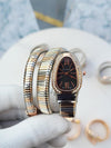 BVLGARI SNAKE TWOTONE BLACK DIAL 350
