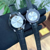 MOVADO COUPLE WATCH Leather black