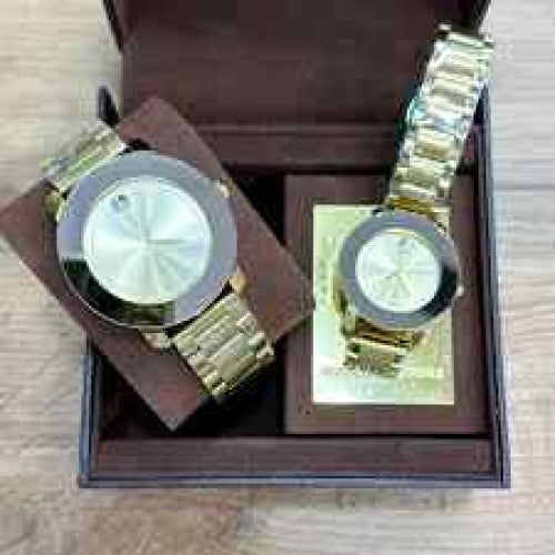 MOVADO COUPLE WATCH gold