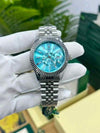 rolex_sky dweller quartz silver Tiffany