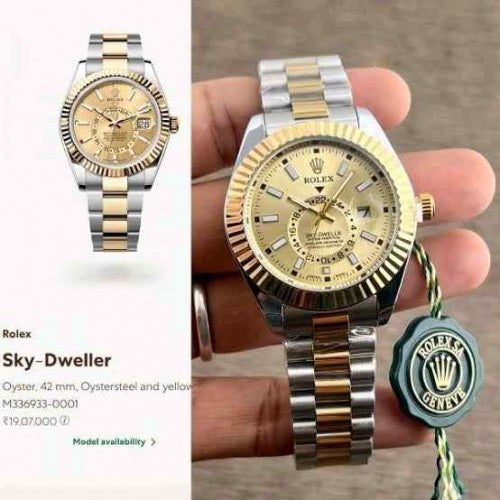 rolex_sky dweller quartz to tone gold