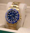rolex_submariner gold blue quartz