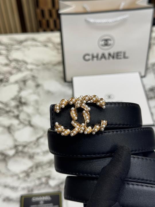 Chane_l CC Pearl Buckle Belt With Box And Dust Bag Including Carry Bag (10)