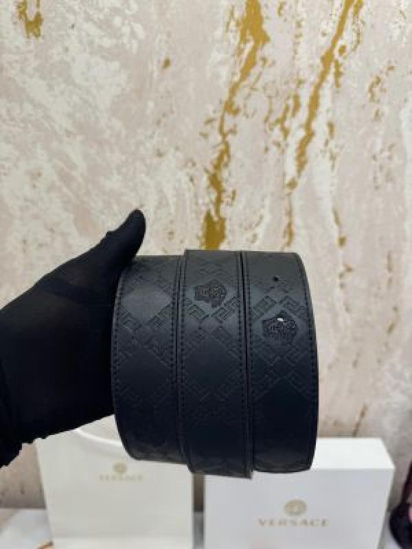 VERSACE BELT COMBO PREMIUM QUALITY WITH OG BOX DUST BAG CARRY BAG (V16 BLACK)