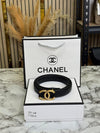 Chane_l Premium Quality Golden Initials Buckle With Box And Dust Bag Including Carry Bag (33-1)